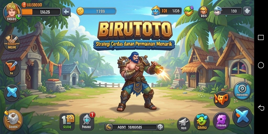 Tampilan gameplay menarik dari BIRUTOTO yang strategis.