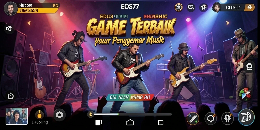 Tampilan gameplay penuh aksi dari EOS77 yang menarik.