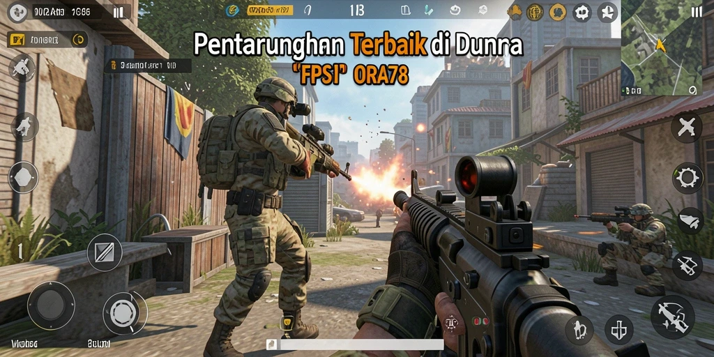 Gameplay mendebarkan di ORA78 dengan aksi tembak-menembak non-stop.