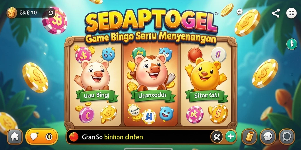 Screenshot gameplay SEDAPTOGEL yang menunjukkan keseruan bermain Bingo.